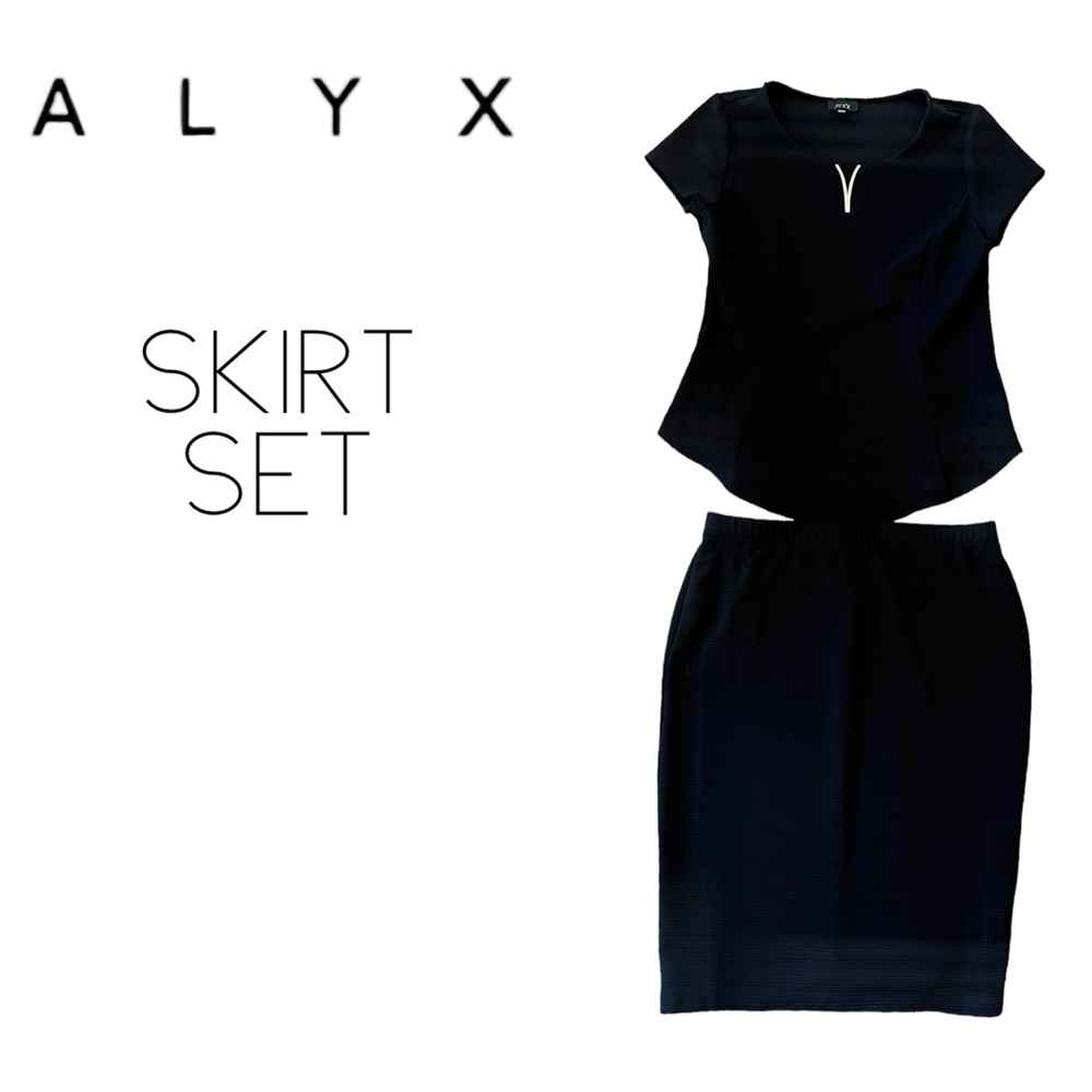 Alyx Black Skirt Set